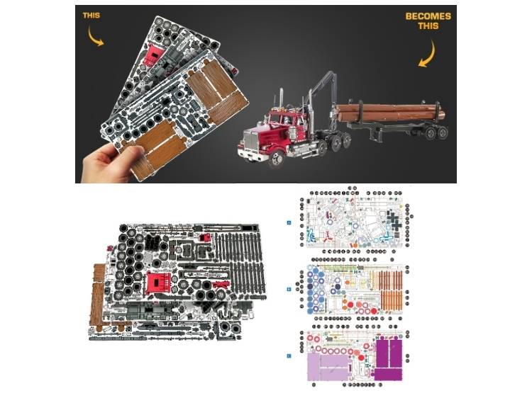ROMPECABEZAS ARMABLE 3D CAMION MADERERO PARA NIÑOS Y ADULTOS - 7