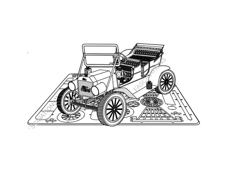 ROMPECABEZAS ARMABLE 3D FORD 1908 PARA NIÑOS Y ADULTOS - 6