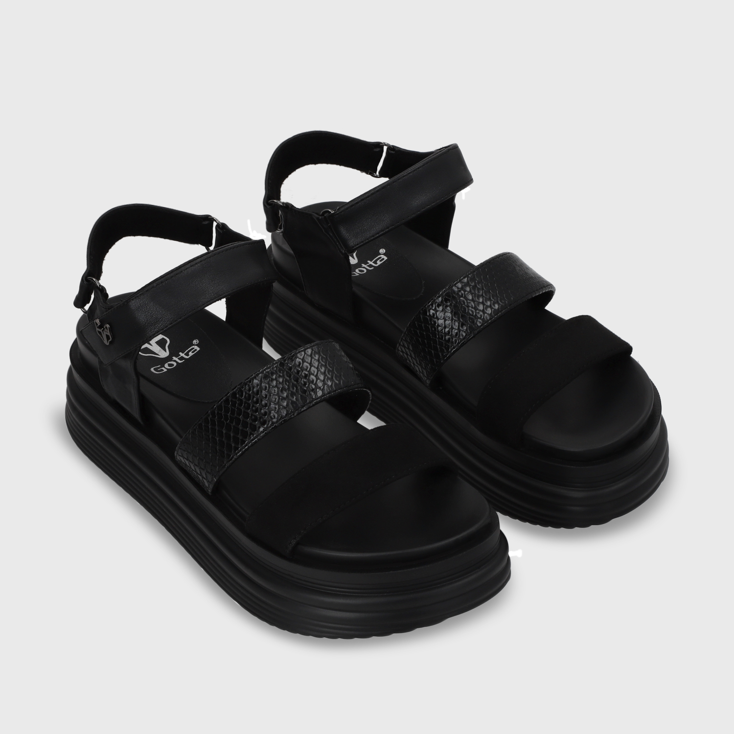 SANDALIAS MUJER GOTTA NEGRO 15711 - 3