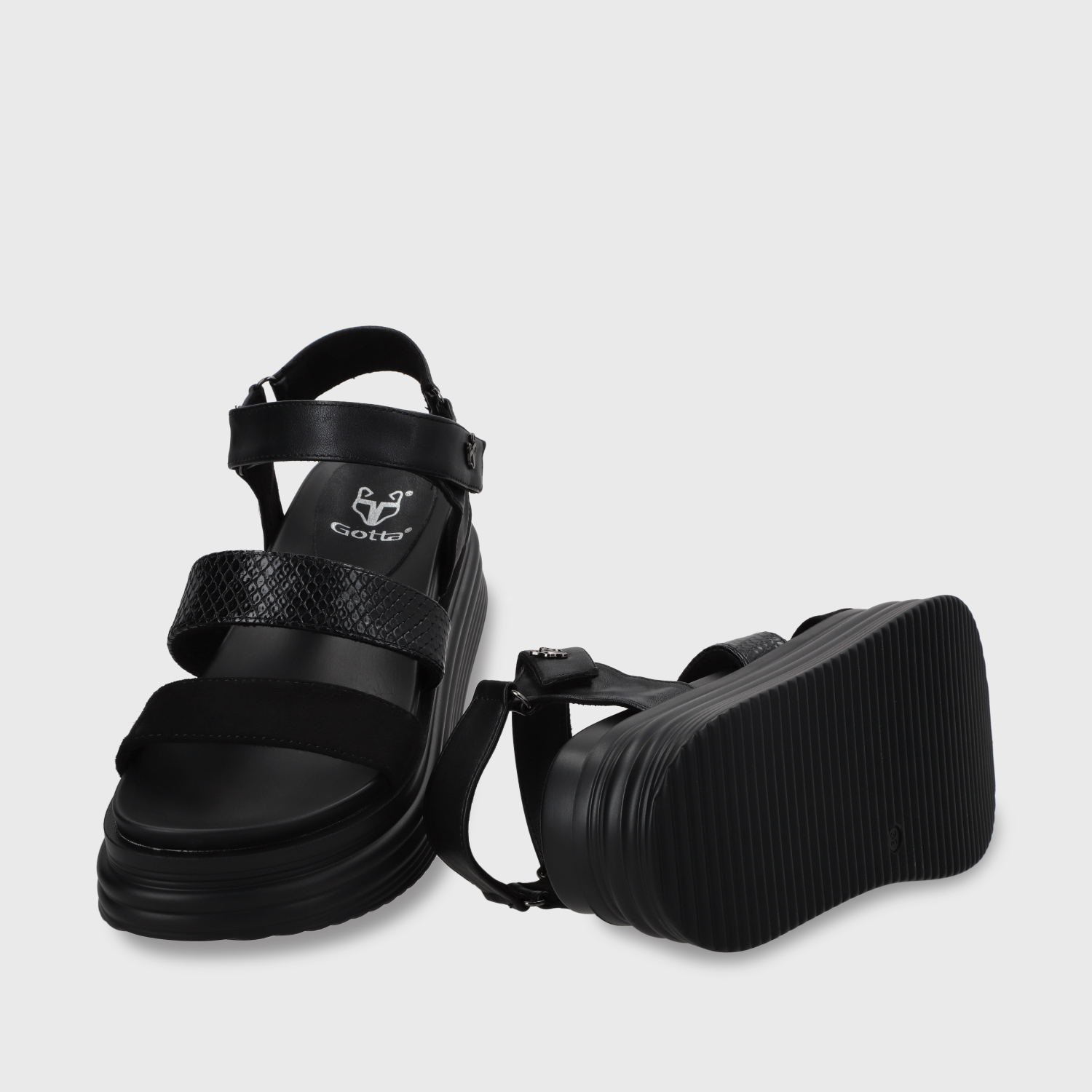 SANDALIAS MUJER GOTTA NEGRO 15711 - 7