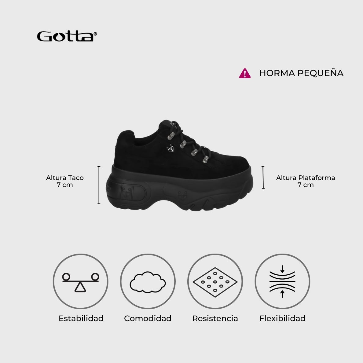 ZAPATILLA NEGRA MUJER 97249 - 7