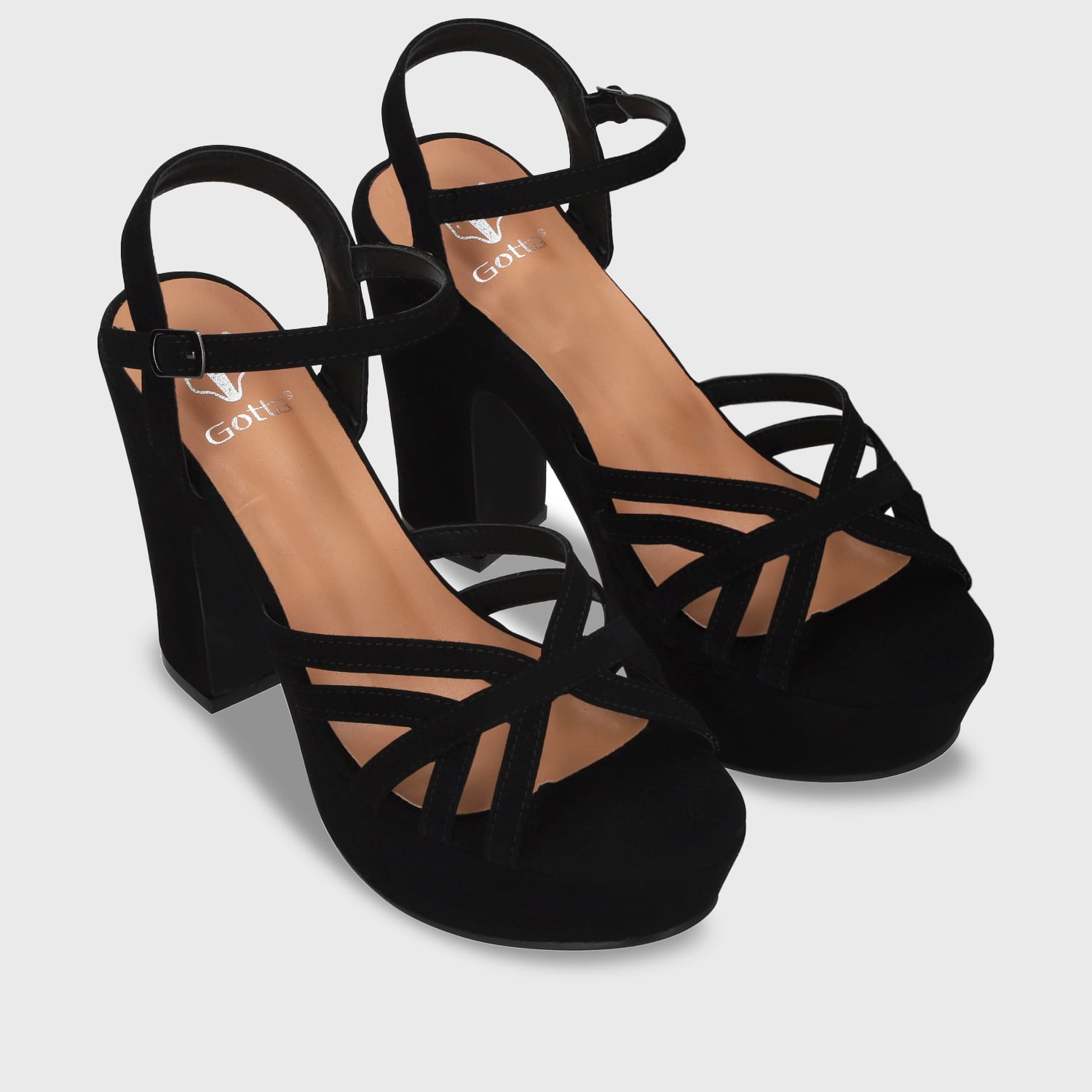 SANDALIAS MUJER GOTTA NEGRO TACO 86131 - 3