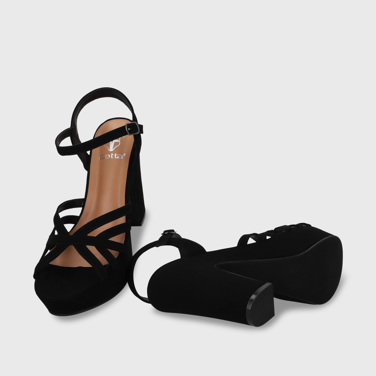 SANDALIAS MUJER GOTTA NEGRO TACO 86131 - 7