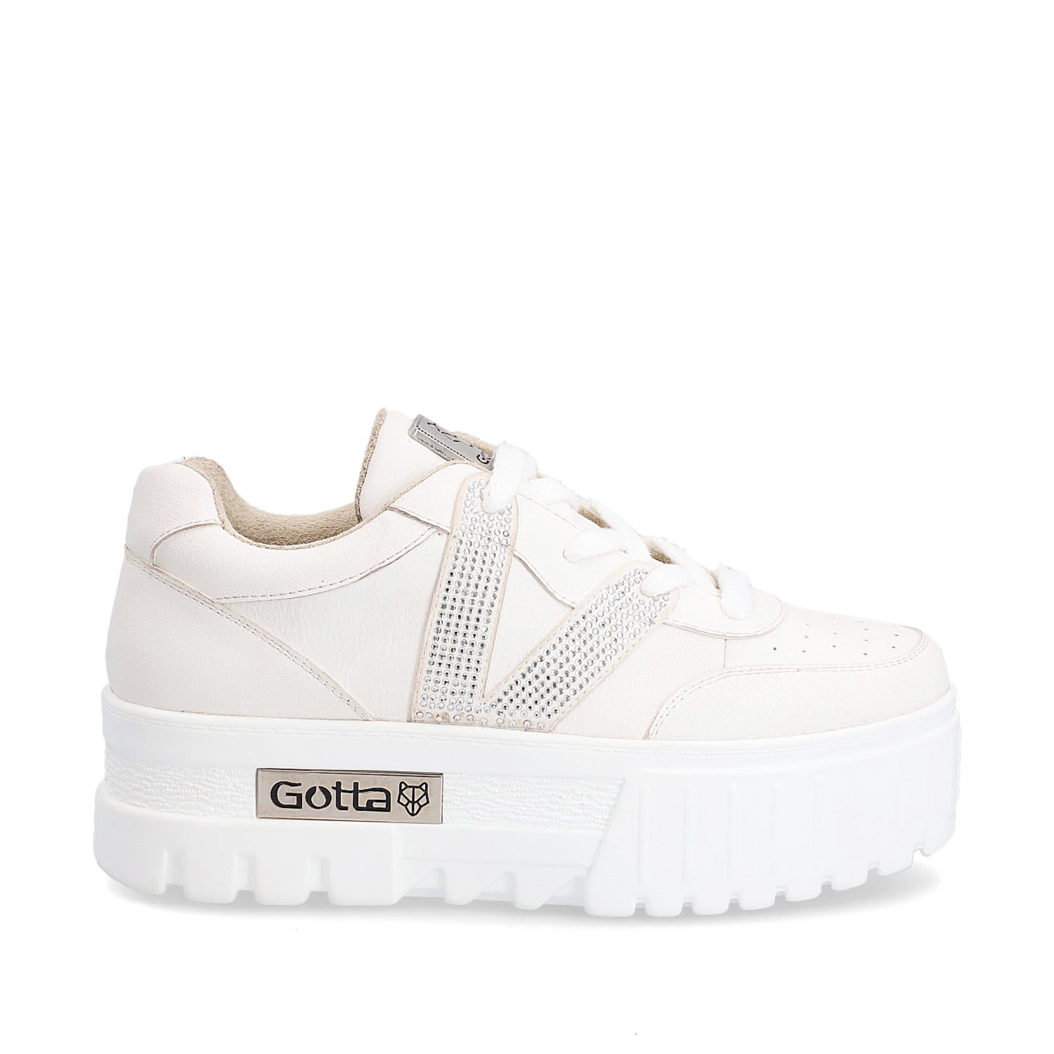 ZAPATILLA PLATAFORMA BLANCA MUJER 23242 GOTTA - 1
