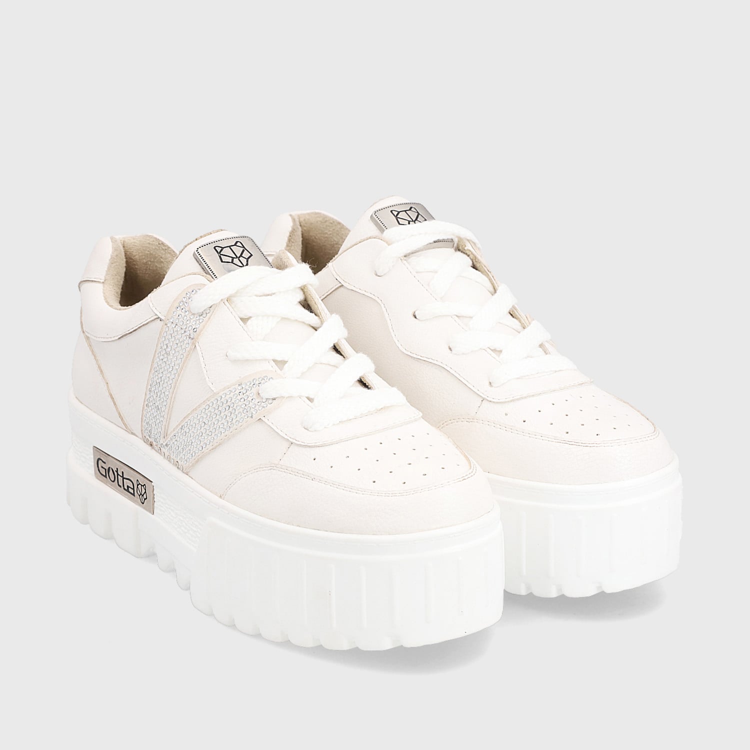 ZAPATILLA PLATAFORMA BLANCA MUJER 23242 GOTTA - 3
