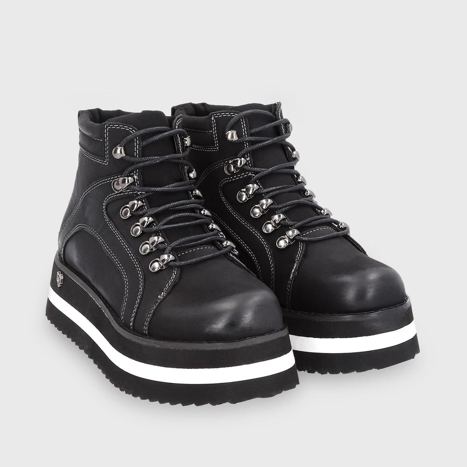 BOTINES MUJER GOTTA NEGRO 25922 PLATAFORMA - 3