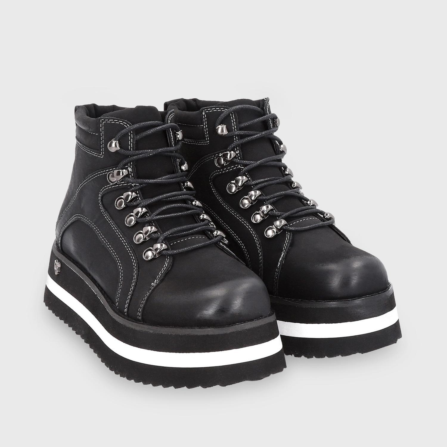 BOTINES MUJER GOTTA NEGRO 25922 PLATAFORMA - 3