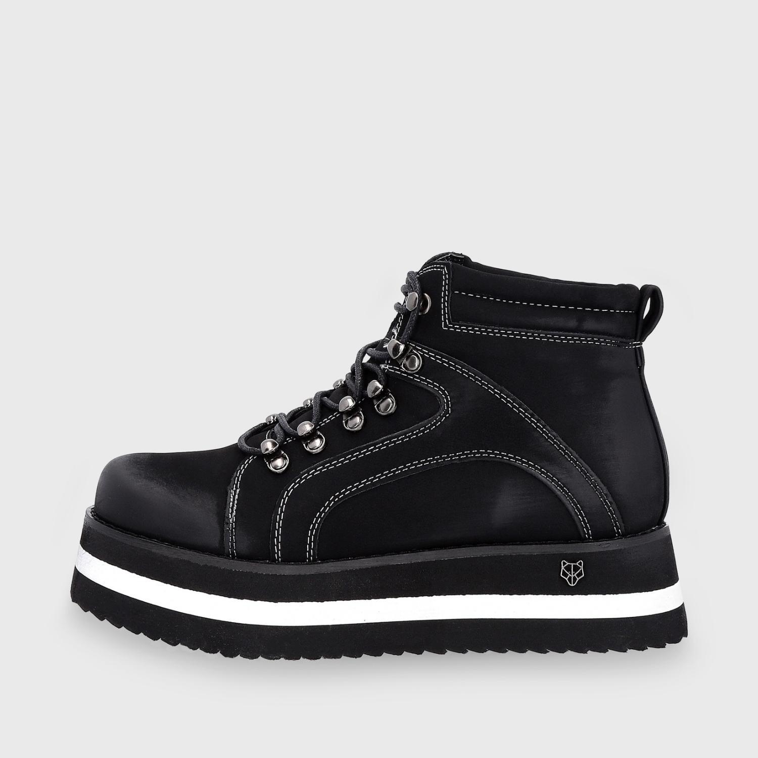 BOTINES MUJER GOTTA NEGRO 25922 PLATAFORMA - 4