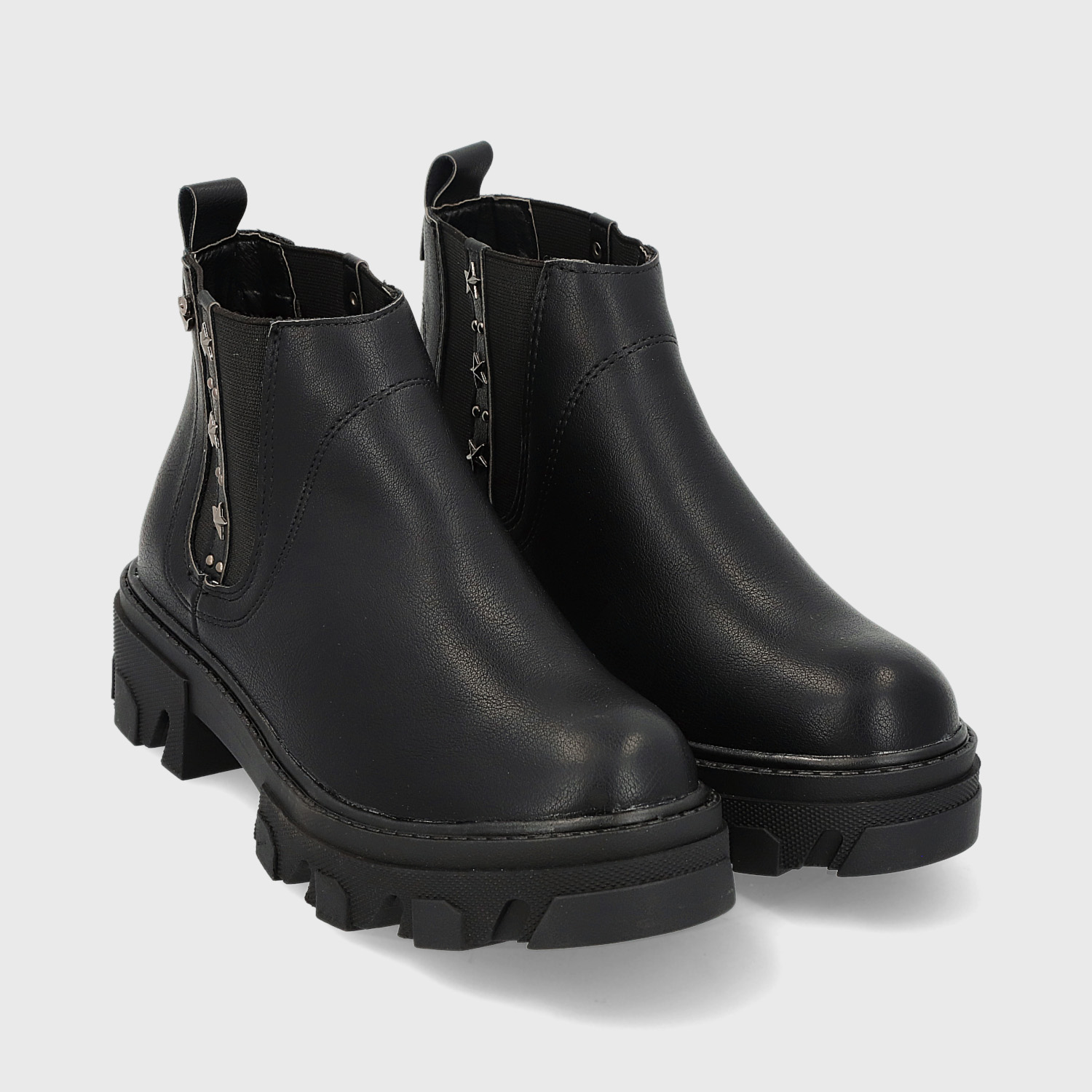 BOTINES MUJER GOTTA NEGRO 25691 PLATAFORMA - 3