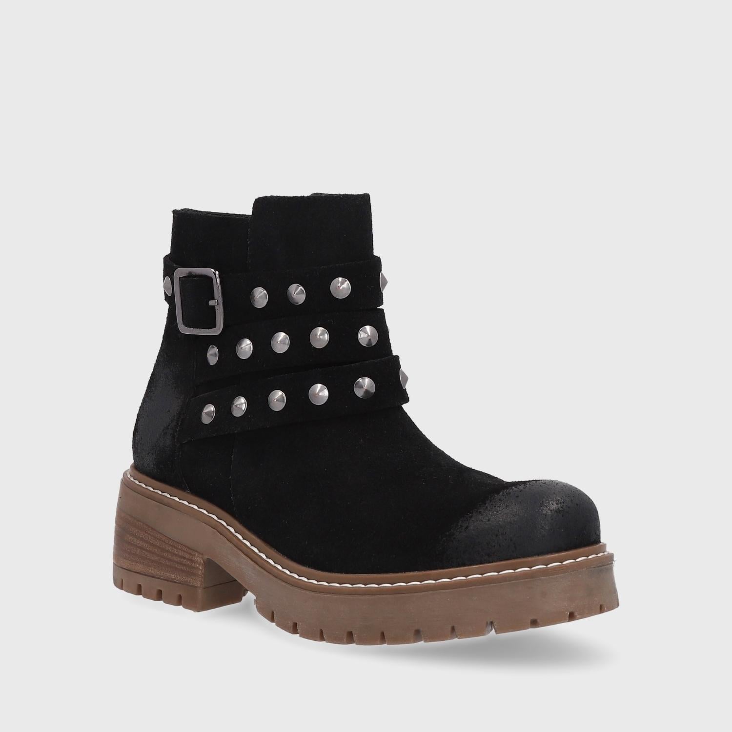 BOTINES MUJER GOTTA CUERO NEGRO 28504 - 2