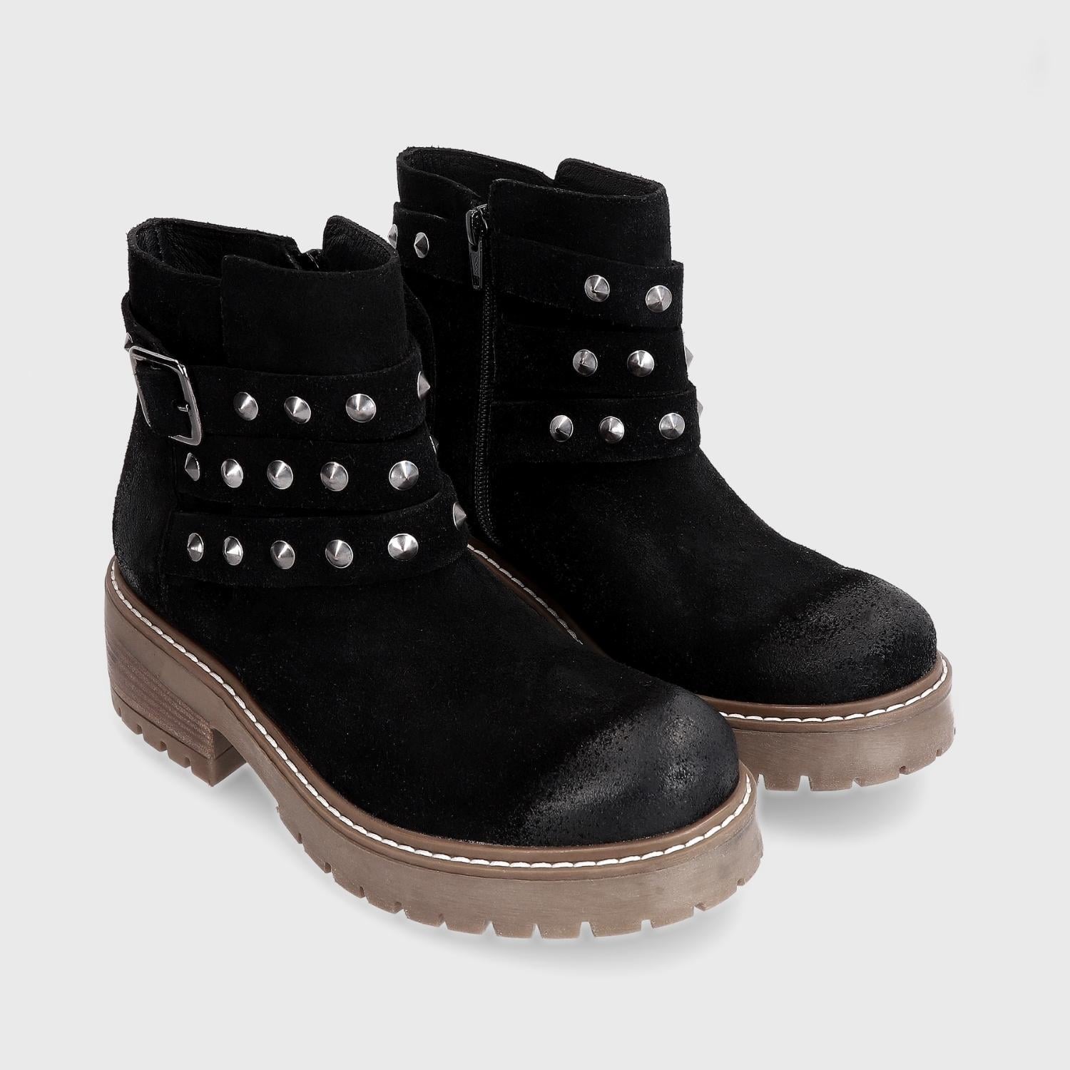 BOTINES MUJER GOTTA CUERO NEGRO 28504 - 3