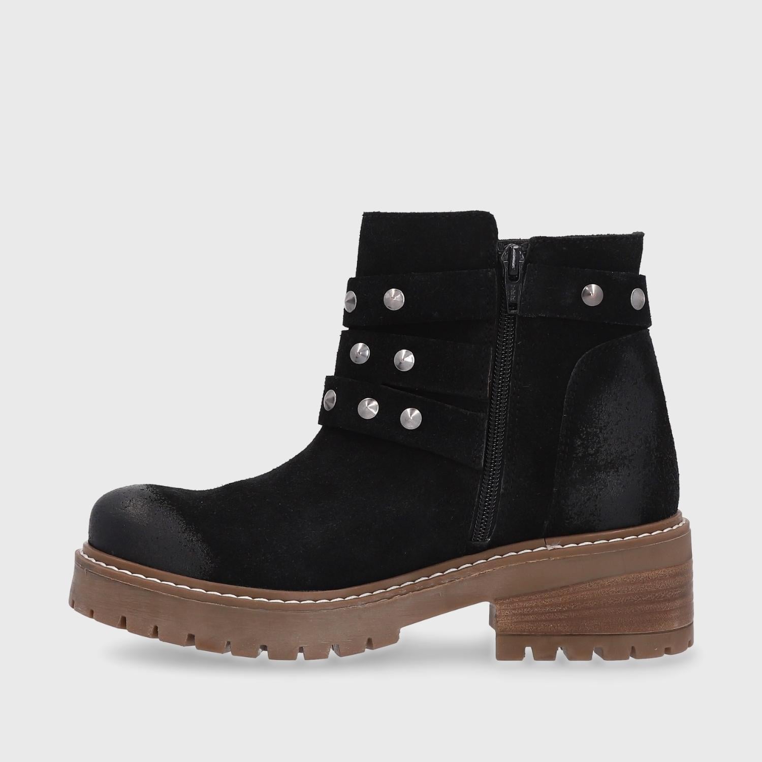 BOTINES MUJER GOTTA CUERO NEGRO 28504 - 4