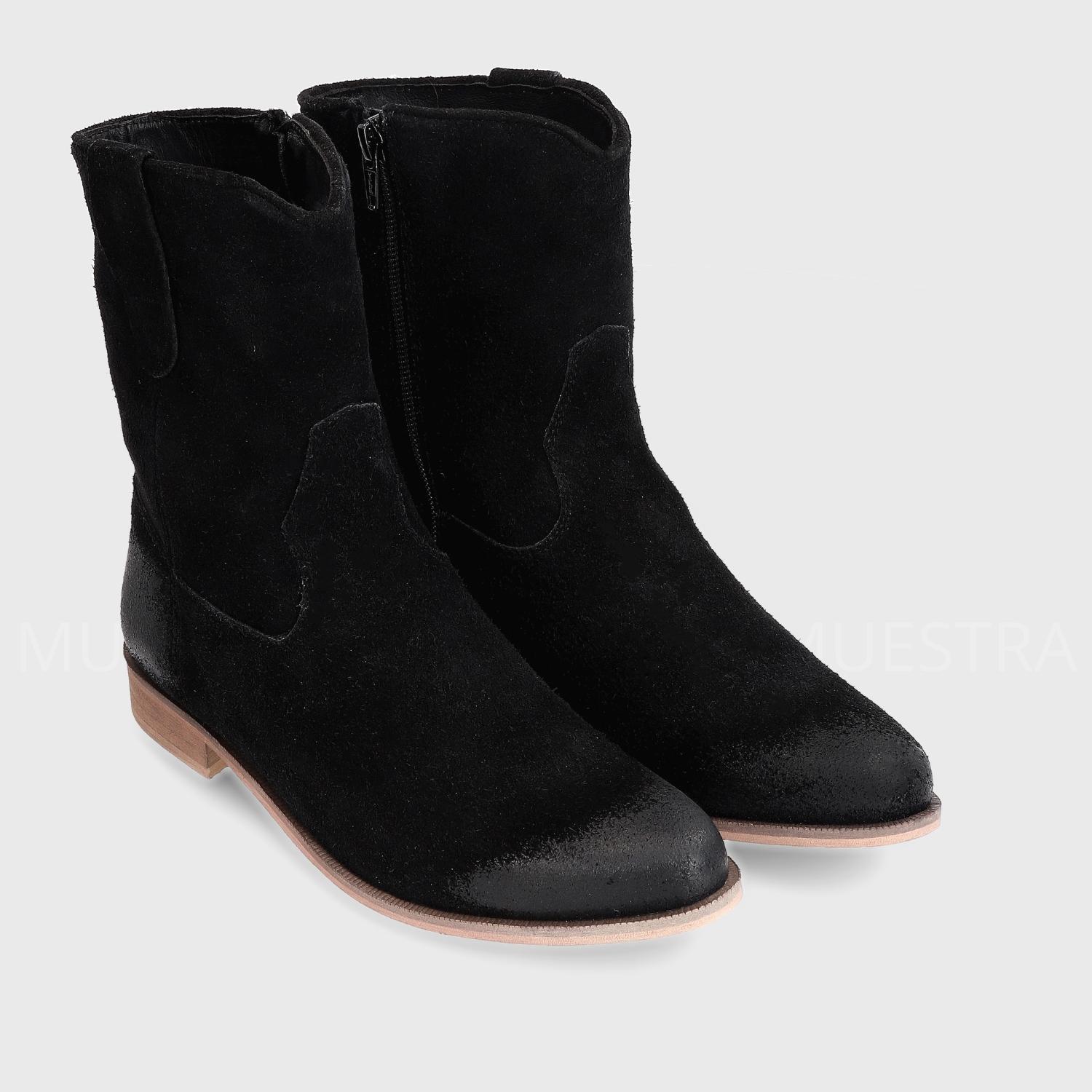 BOTINES MUJER GOTTA CUERO NEGRO 28512 - 3