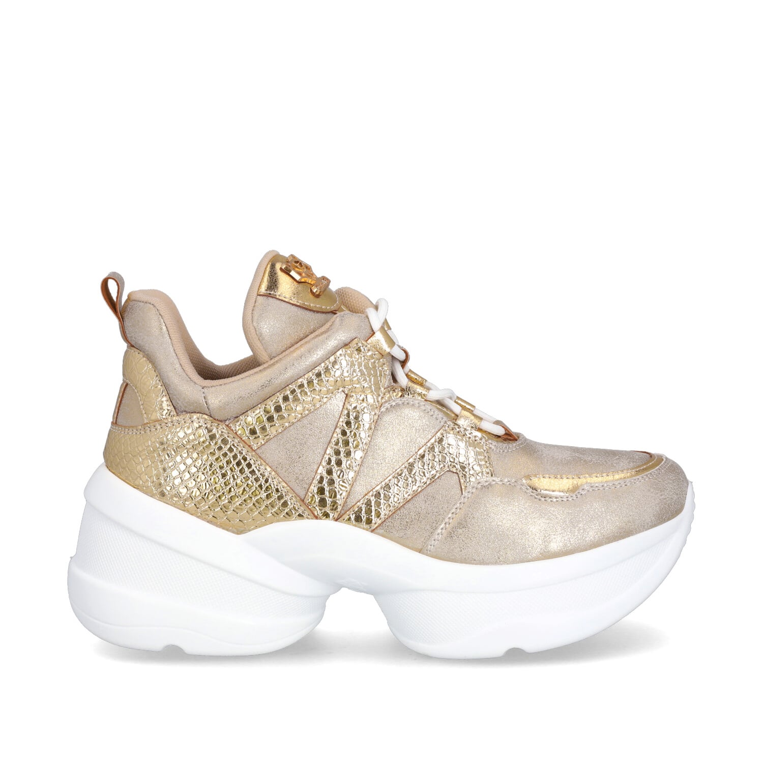 ZAPATILLA PLATAFORMA DORADA MUJER C7293 GOTTA - 1