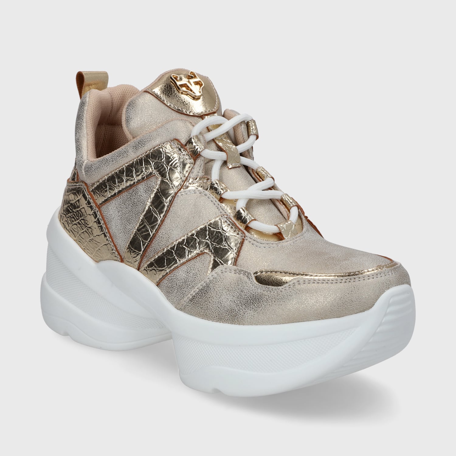 ZAPATILLA PLATAFORMA DORADA MUJER C7293 GOTTA - 4