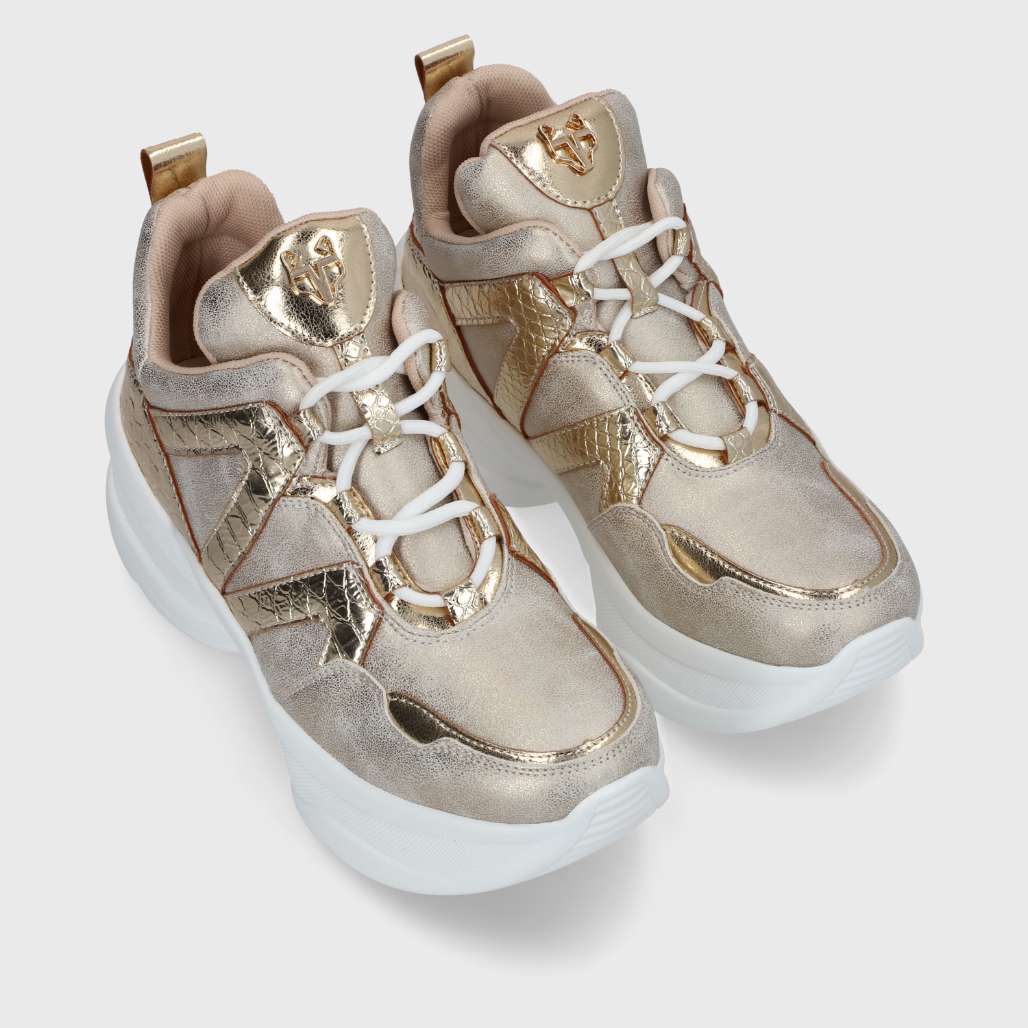 ZAPATILLA PLATAFORMA DORADA MUJER C7293 GOTTA - 6