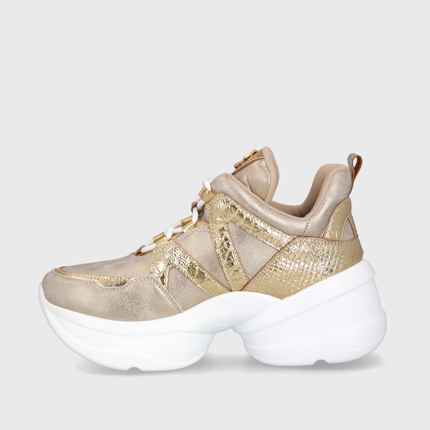 ZAPATILLA PLATAFORMA DORADA MUJER C7293 GOTTA - 7
