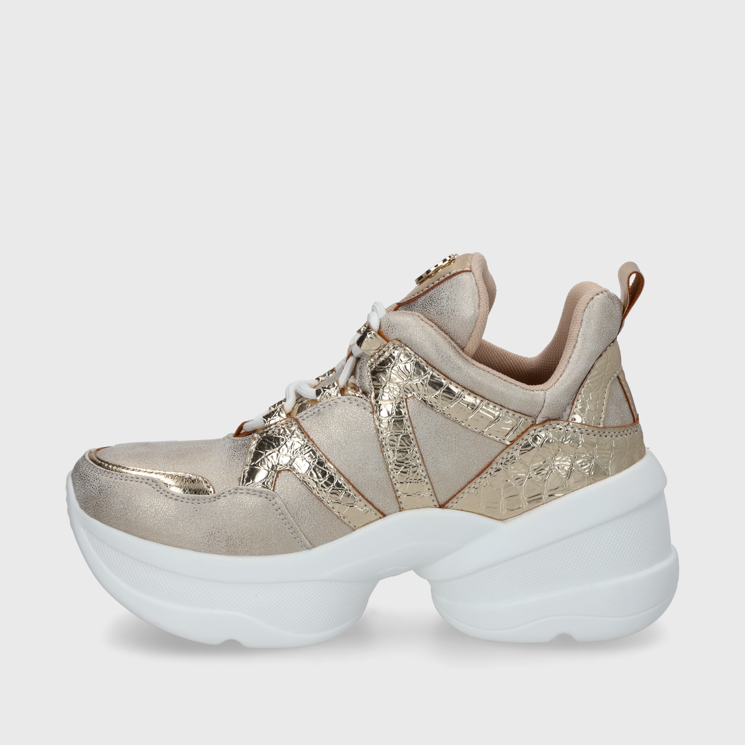 ZAPATILLA PLATAFORMA DORADA MUJER C7293 GOTTA - 8