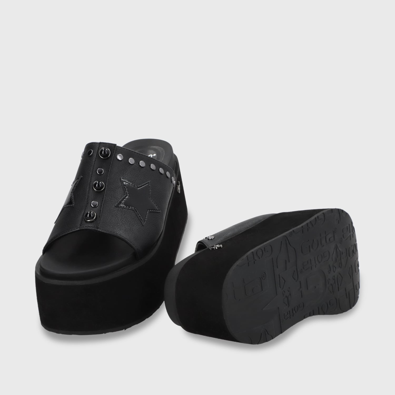 SANDALIAS MUJER GOTTA NEGRO PLATAFORMA 35182 - 7