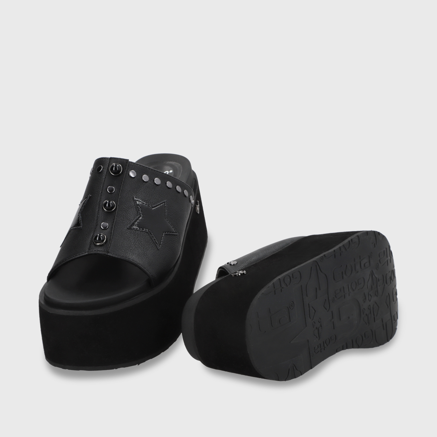 SANDALIAS MUJER GOTTA NEGRO PLATAFORMA 35182 - 7