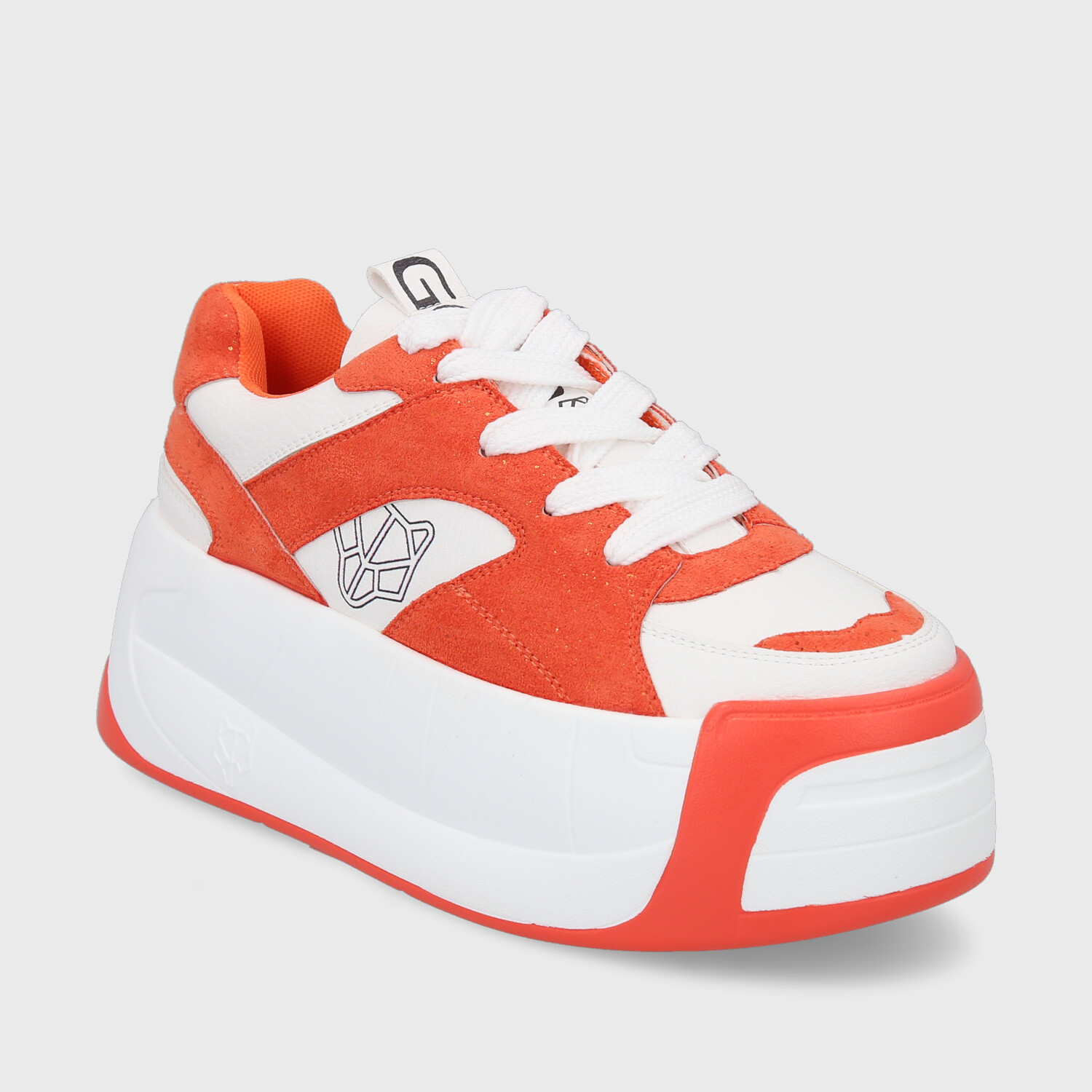 ZAPATILLA PLATAFORMA NARANJA MUJER C7325 - 2