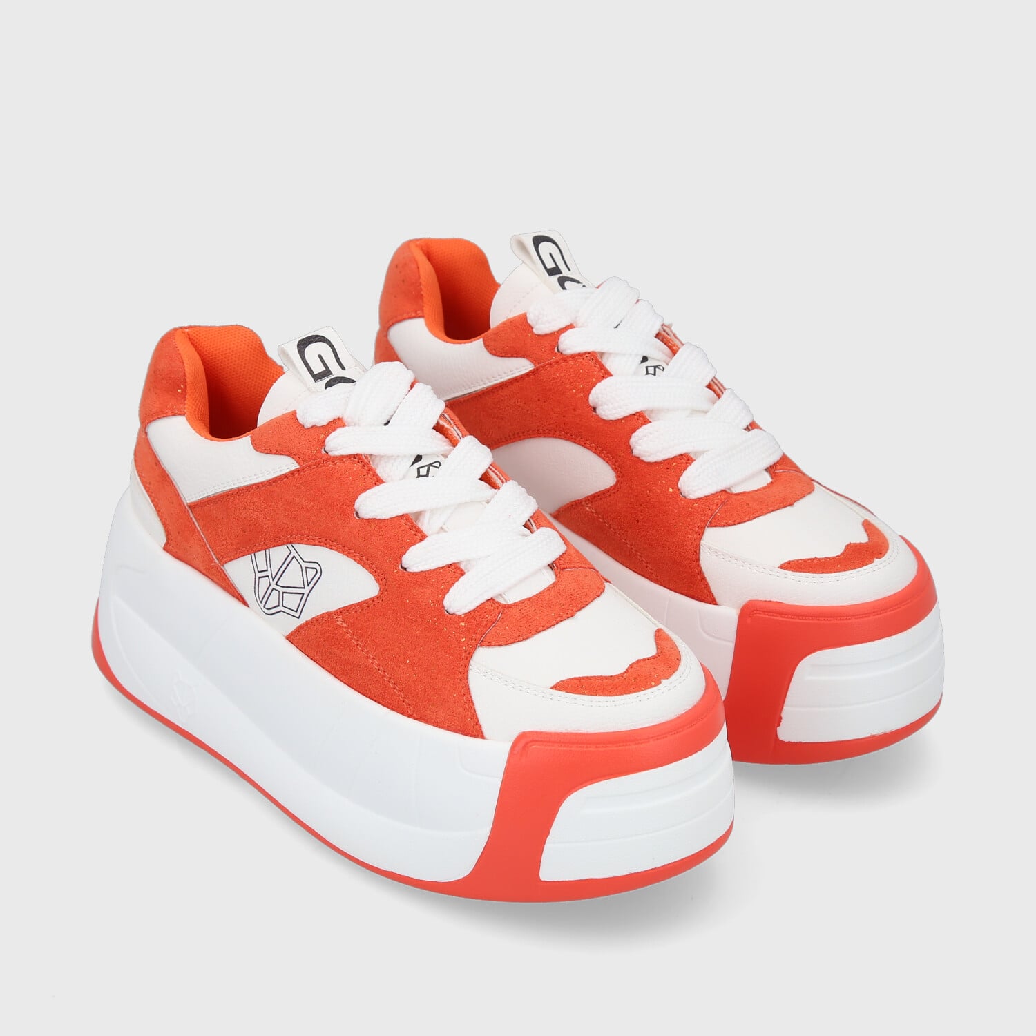 ZAPATILLA PLATAFORMA NARANJA MUJER C7325 - 3