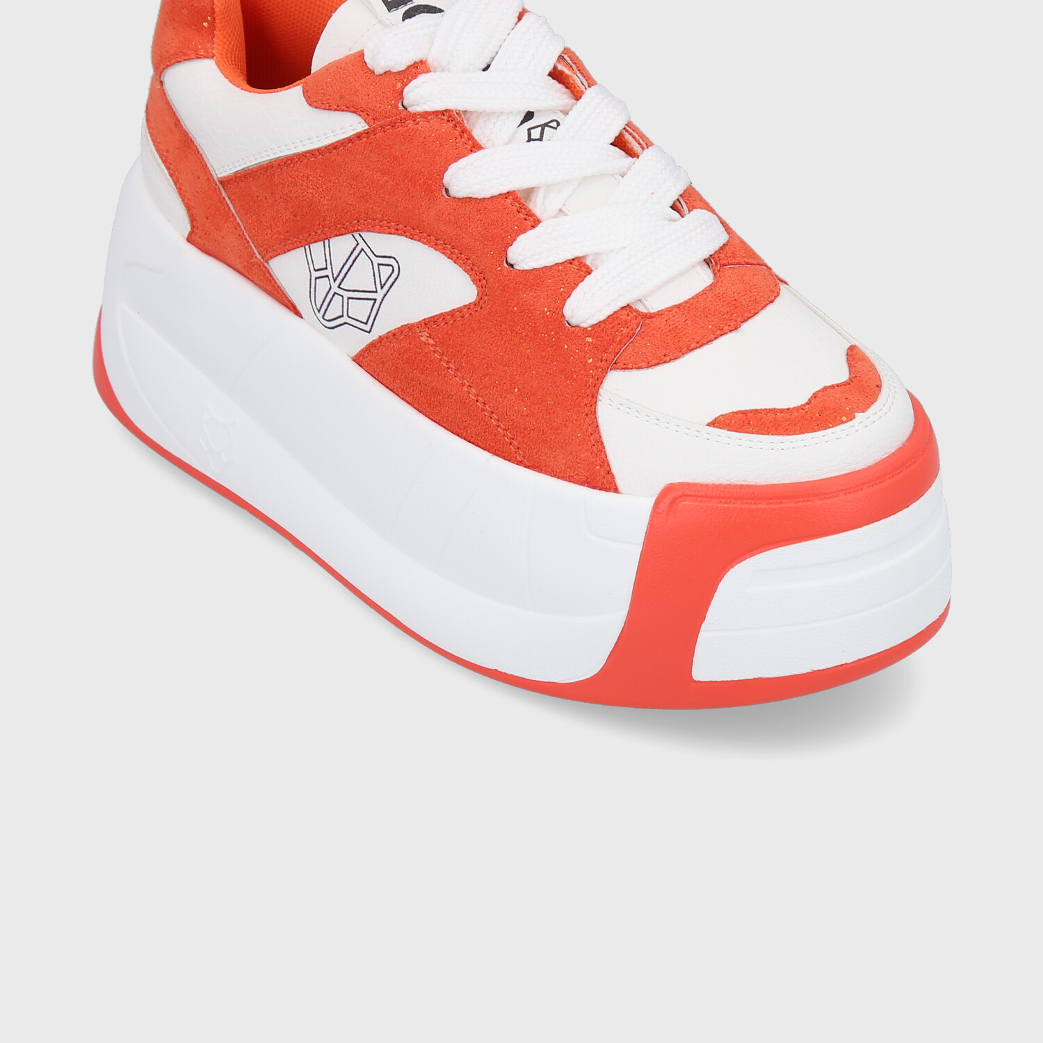 ZAPATILLA PLATAFORMA NARANJA MUJER C7325 - 6