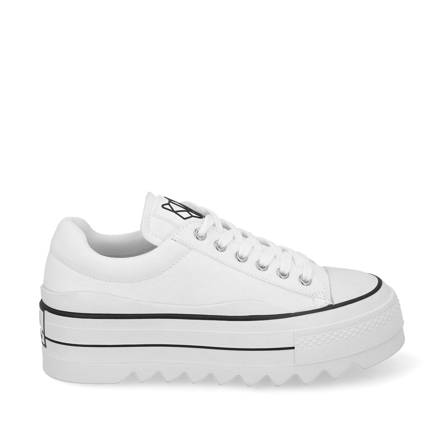 ZAPATILLA PLATAFORMA BLANCA  MUJER 33740 - 1