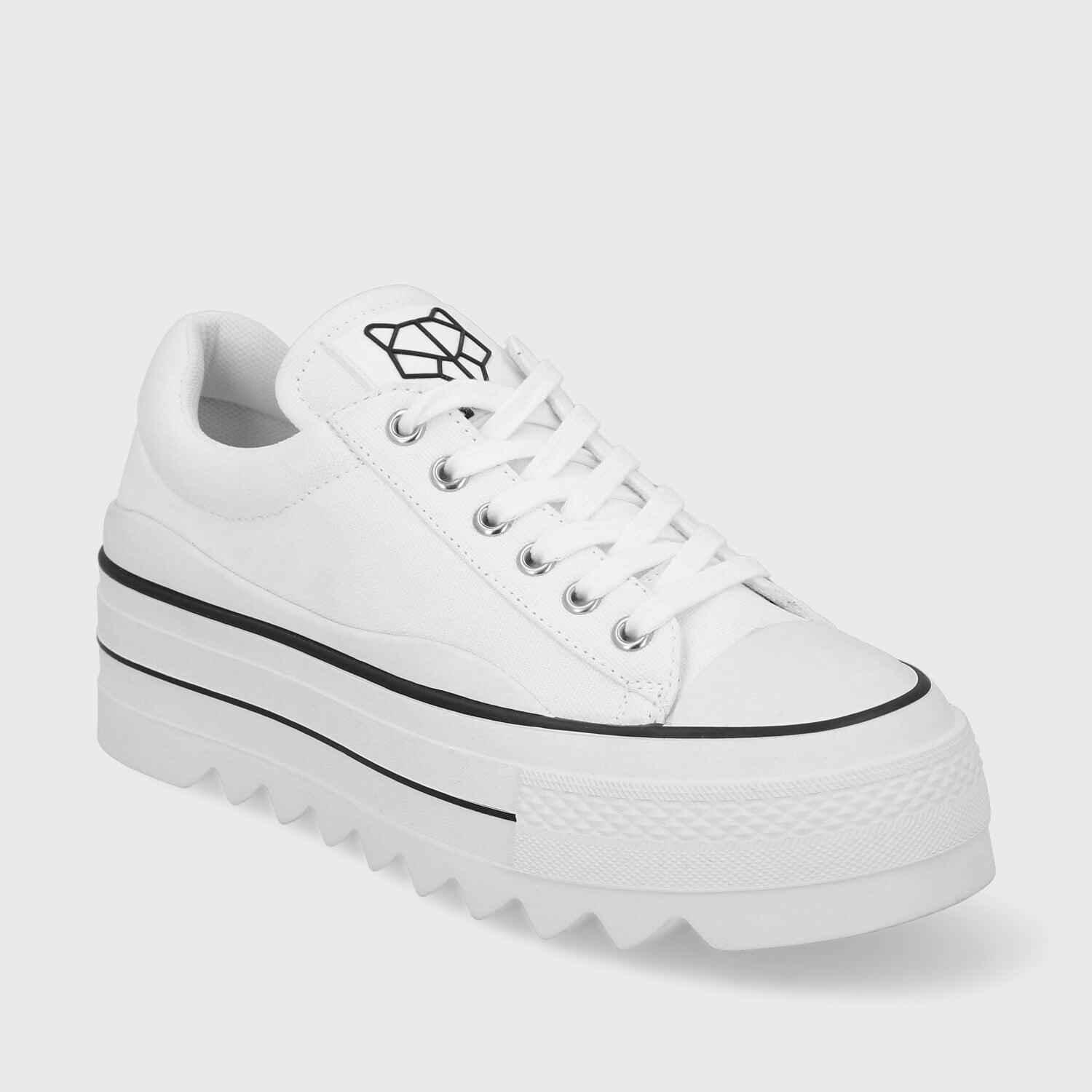 ZAPATILLA PLATAFORMA BLANCA  MUJER 33740 - 2