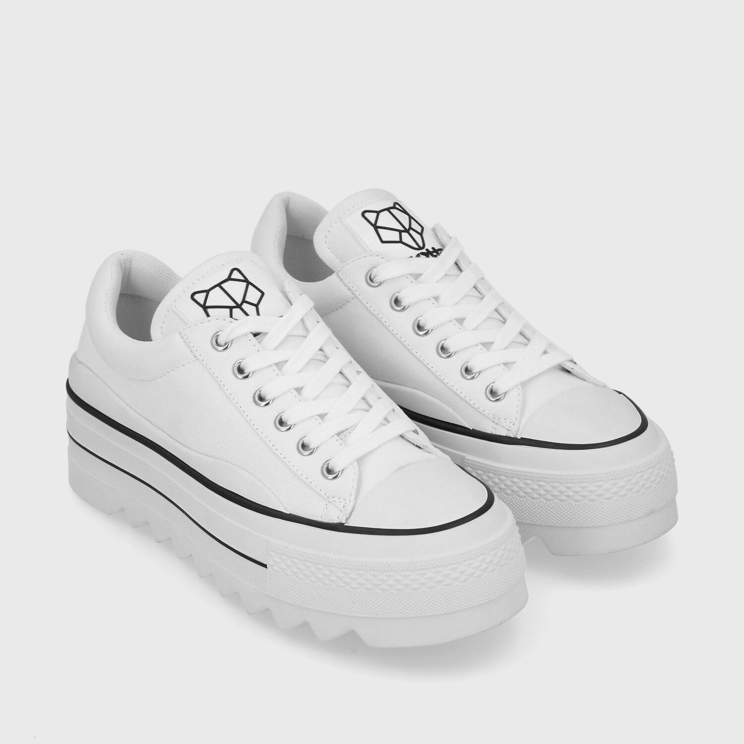 ZAPATILLA PLATAFORMA BLANCA  MUJER 33740 - 3