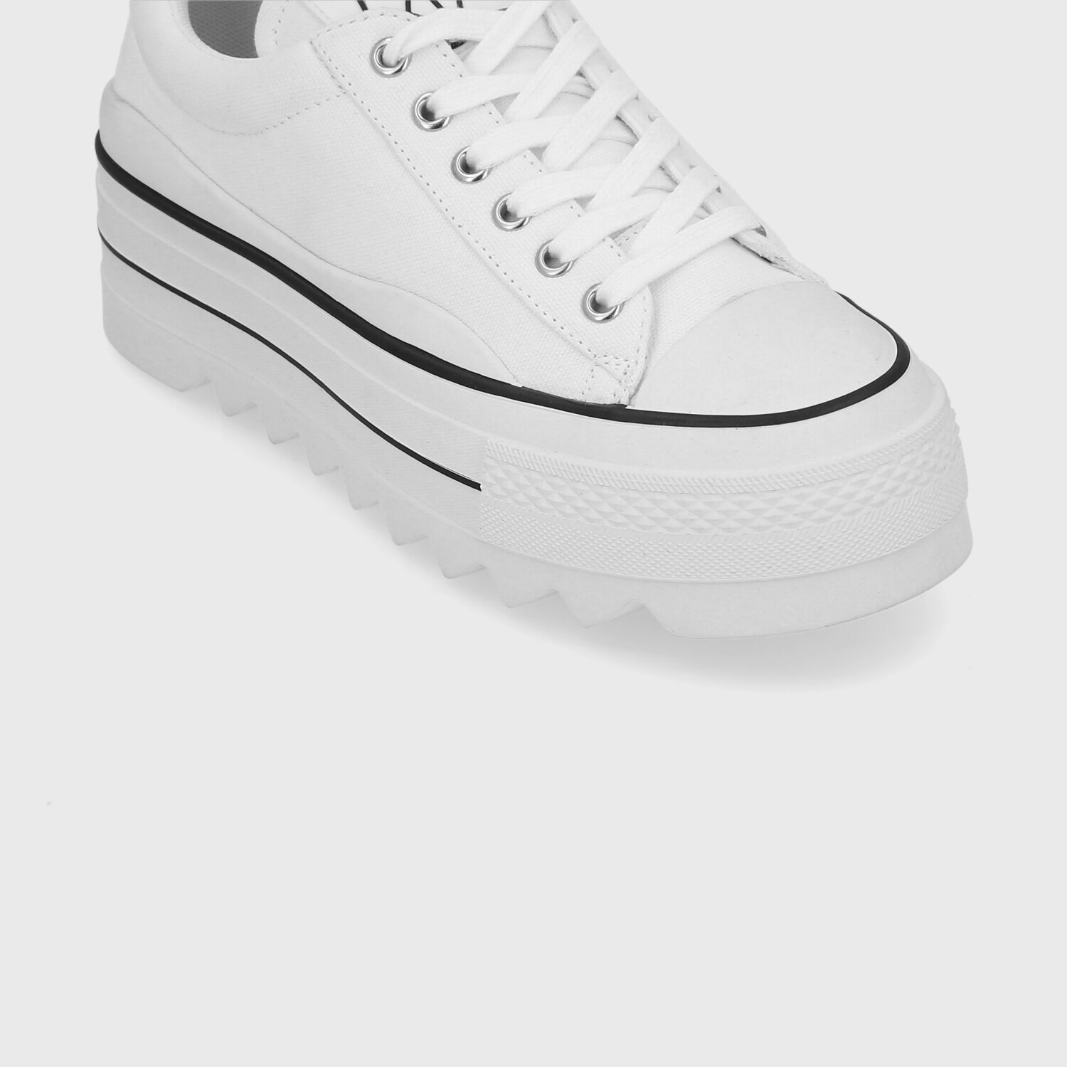 ZAPATILLA PLATAFORMA BLANCA  MUJER 33740 - 6