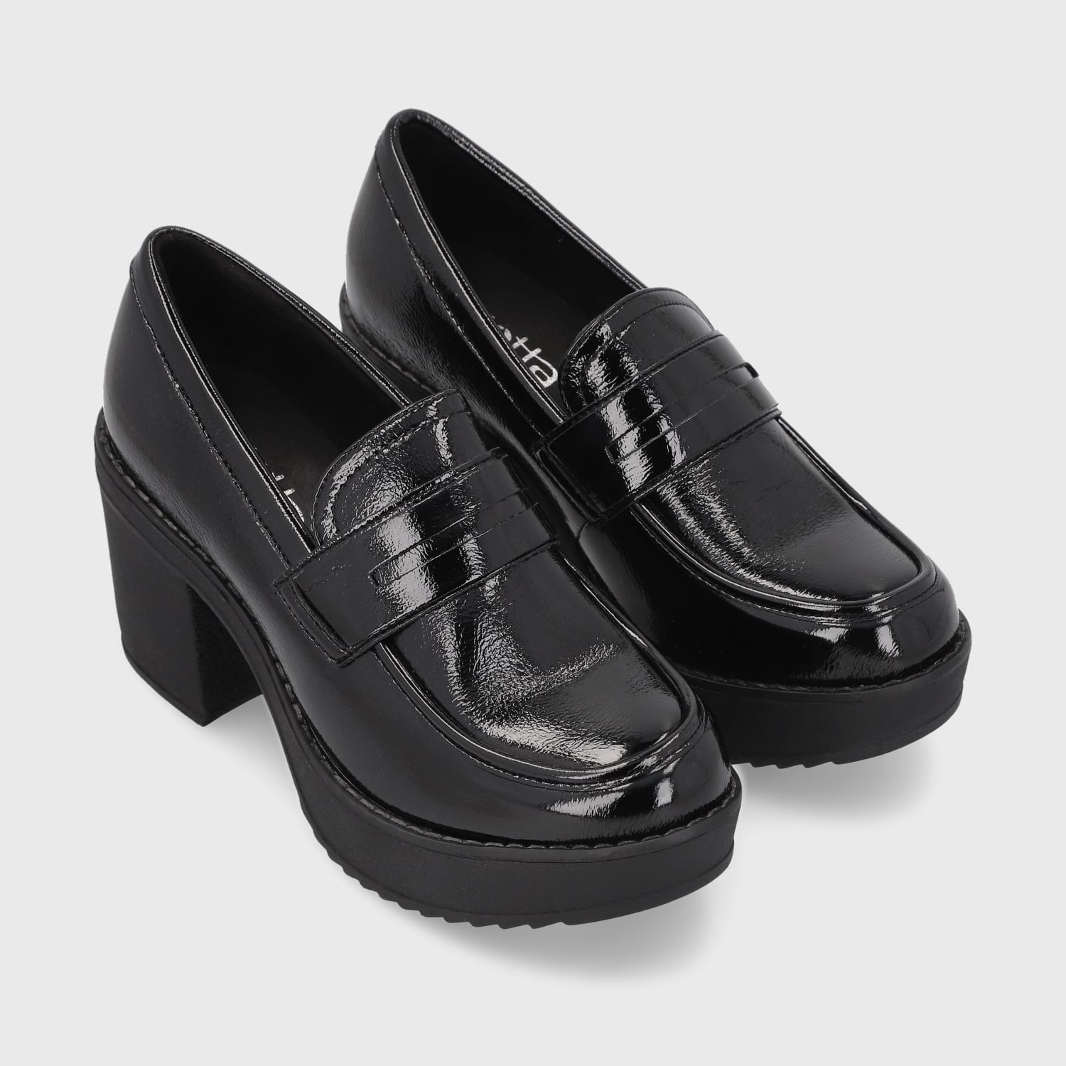 ZAPATOS DE VESTIR MUJER GOTTA NEGRO 13503 CHAROL - 3