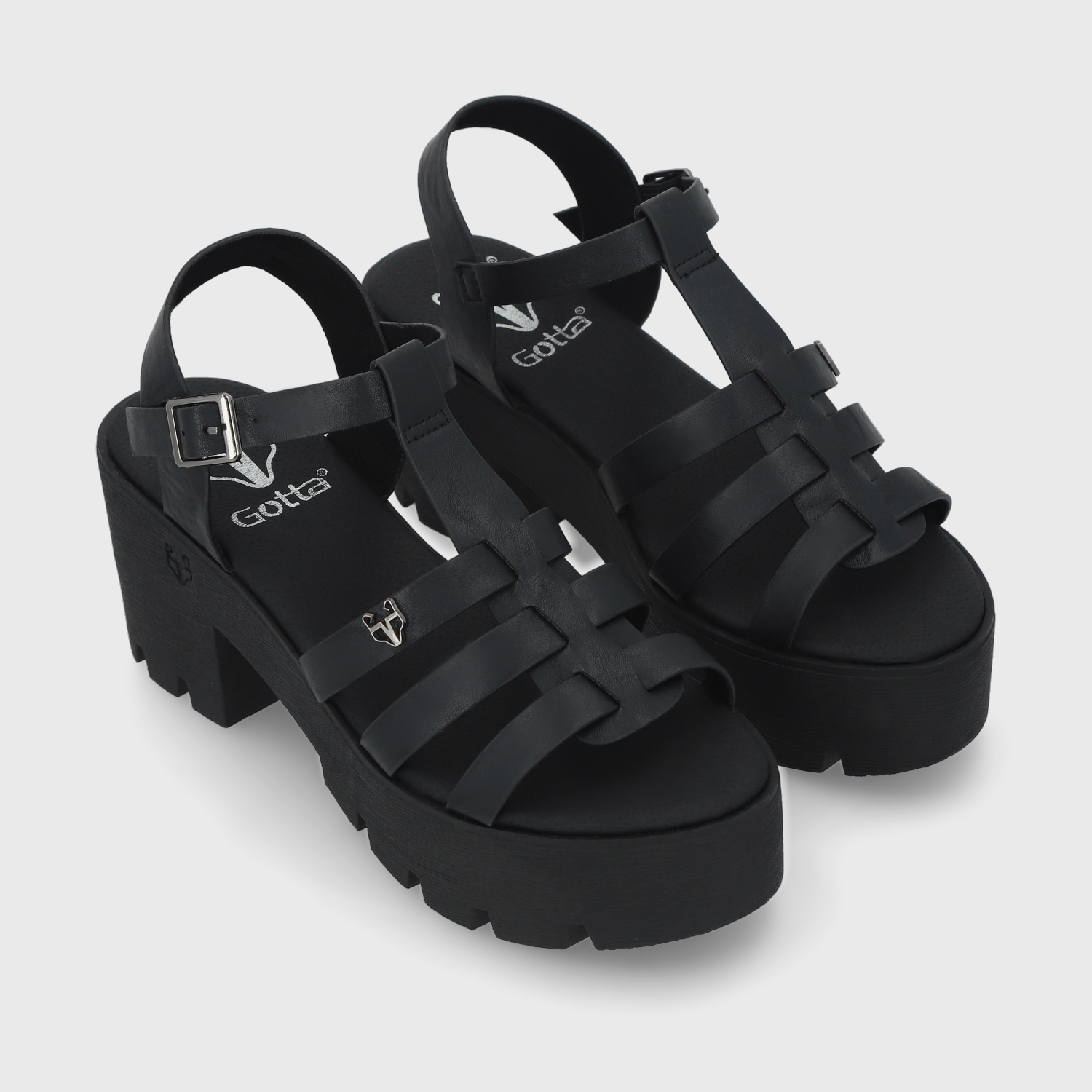 SANDALIAS MUJER GOTTA NEGRO 43023 - 3