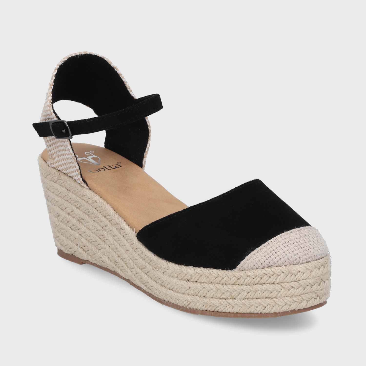 SANDALIAS MUJER GOTTA NEGRO YUTE 45711 - 2