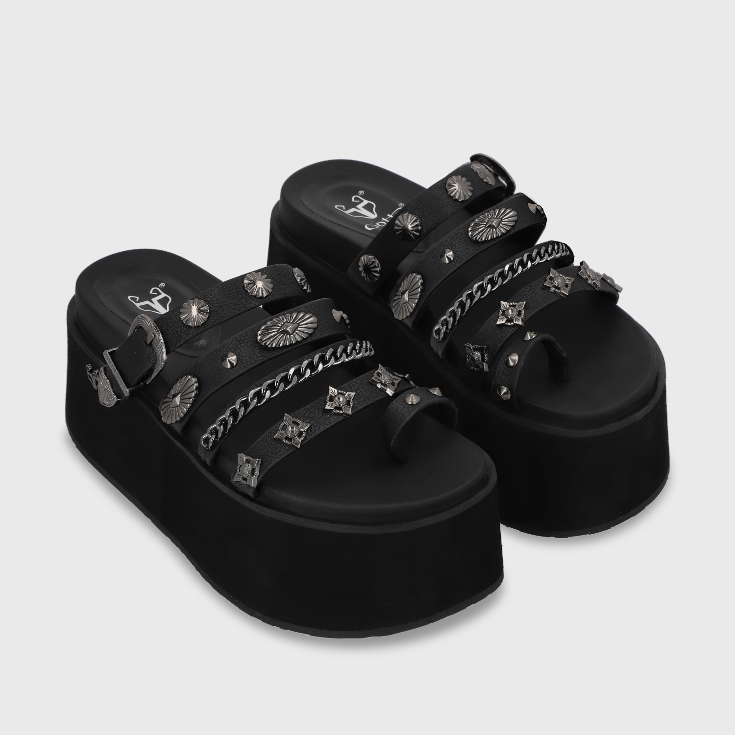 SANDALIAS MUJER GOTTA NEGRO PLATAFORMA 35181 - 3
