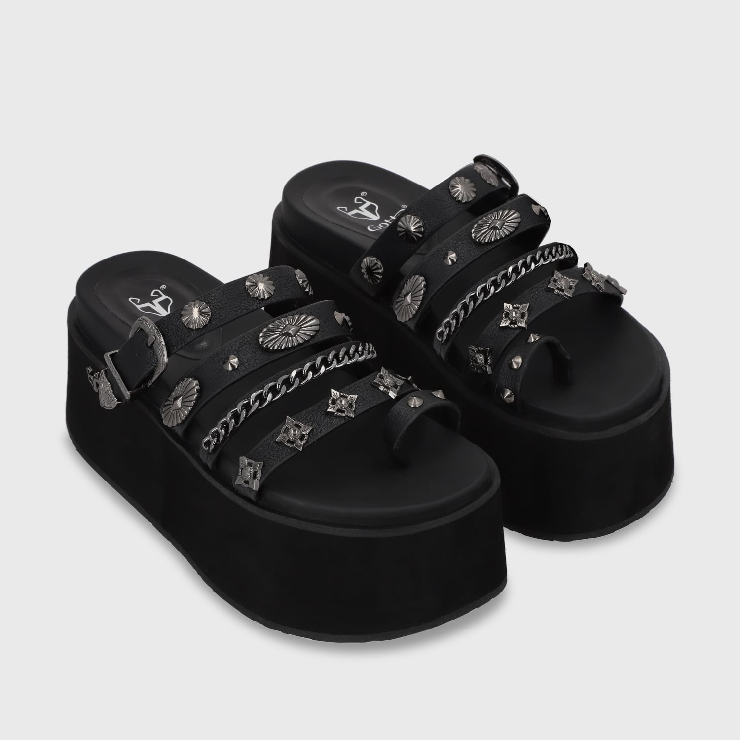 SANDALIAS MUJER GOTTA NEGRO PLATAFORMA 35181 - 3