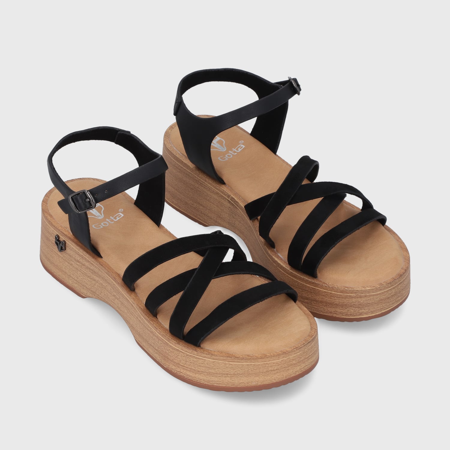 SANDALIAS MUJER GOTTA NEGRO 45892 - 3