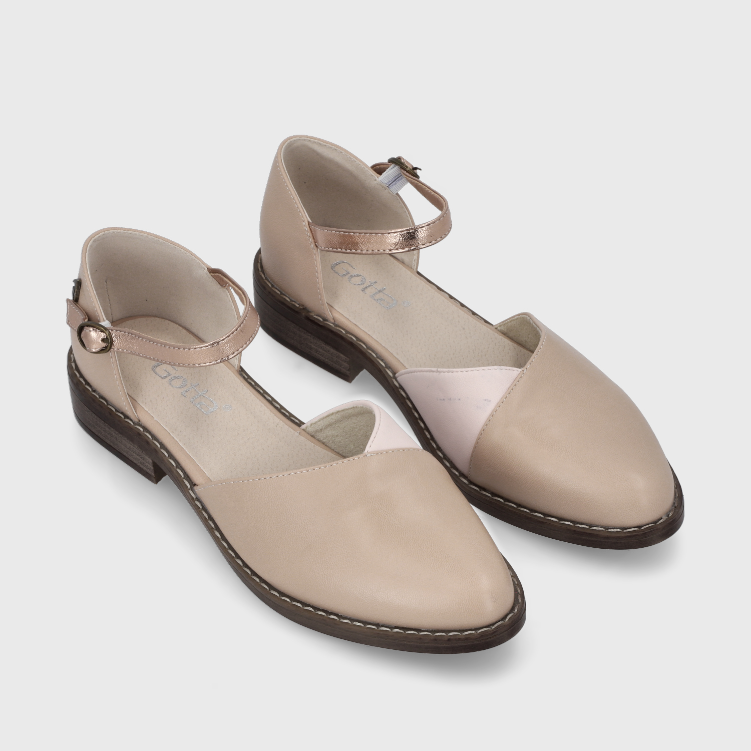 SANDALIAS MUJER GOTTA BEIGE 17578 - 3