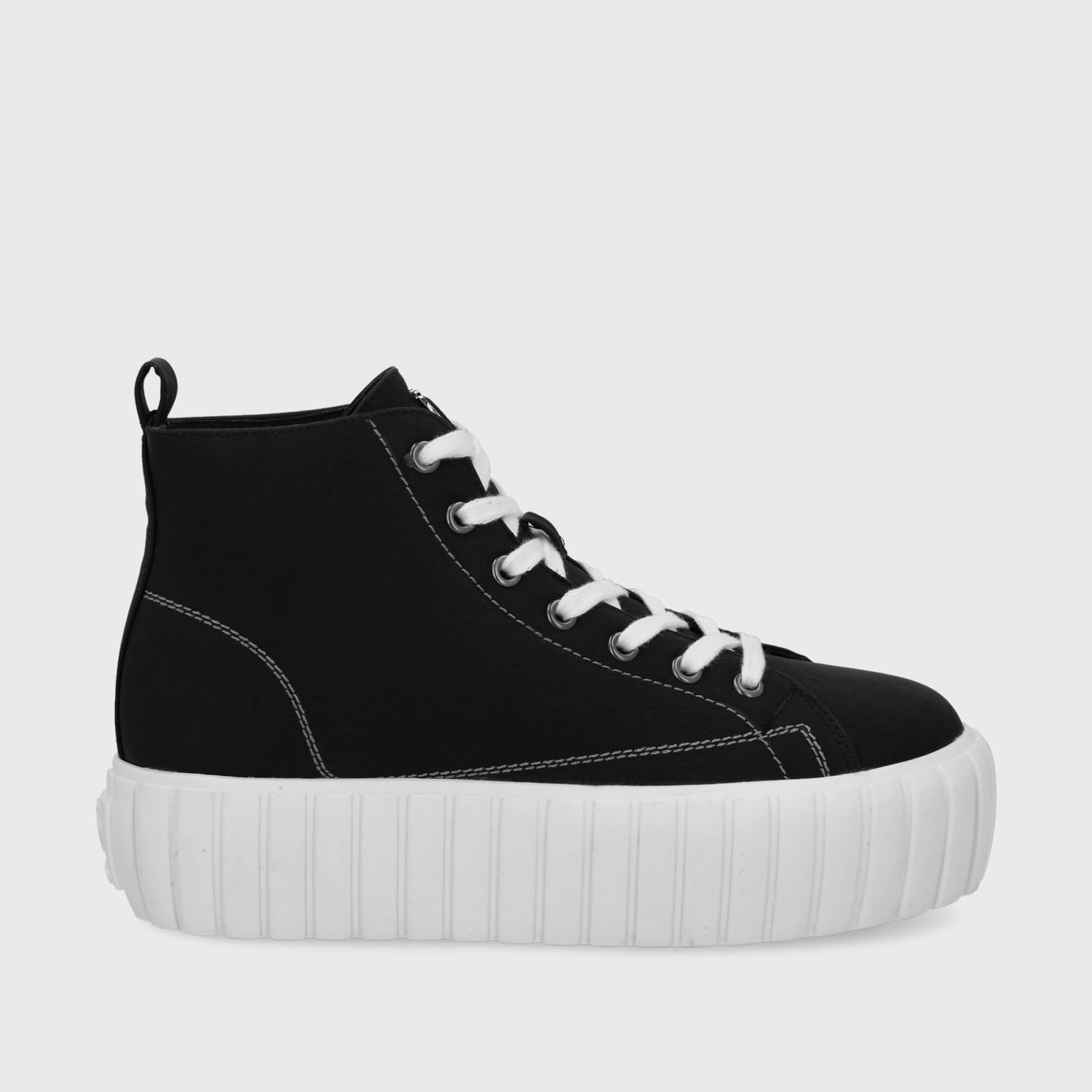 ZAPATILLA CAÑA NEGRA MUJER 43072 - 1