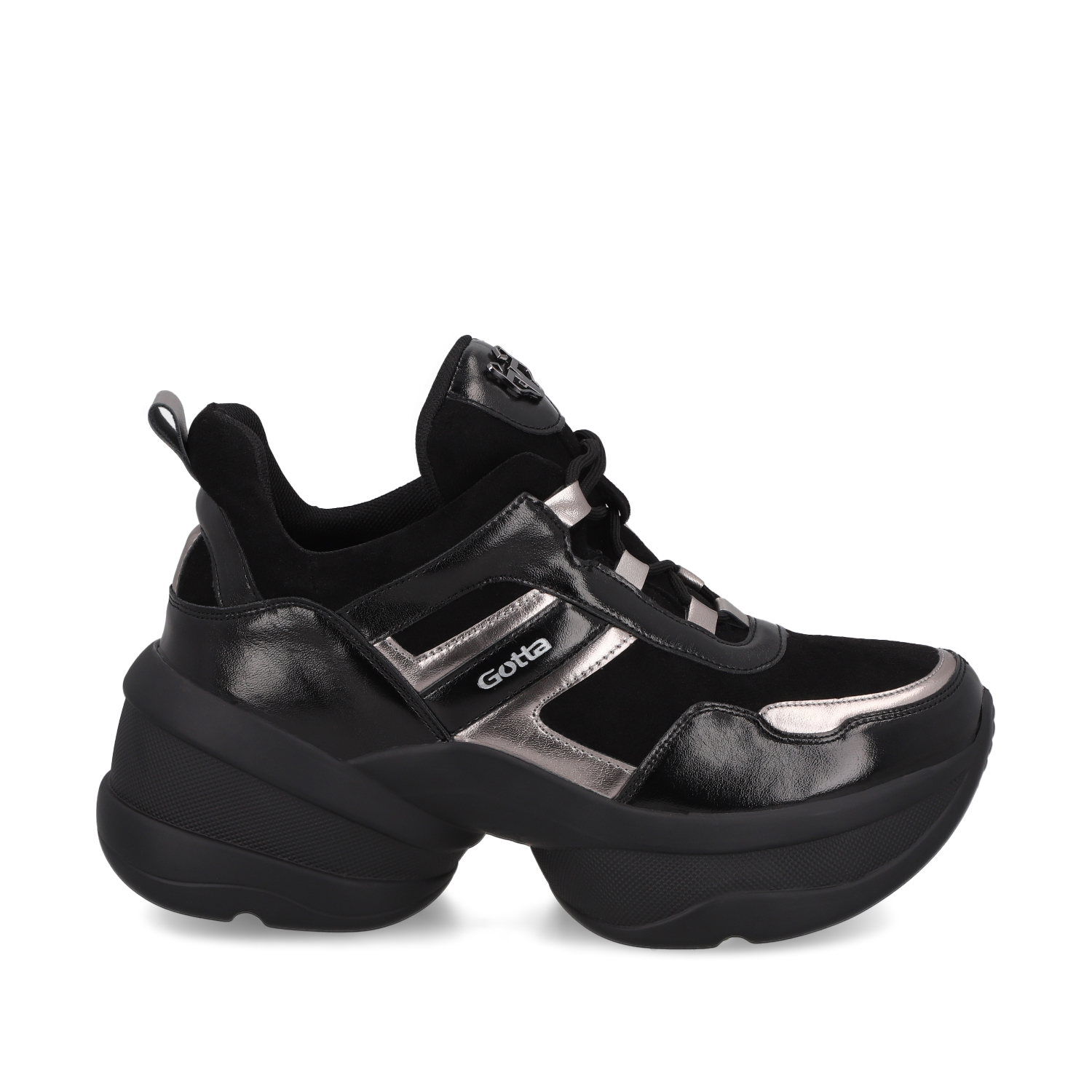 ZAPATILLA PLATAFORMA NEGRA MUJER 13162 - 1