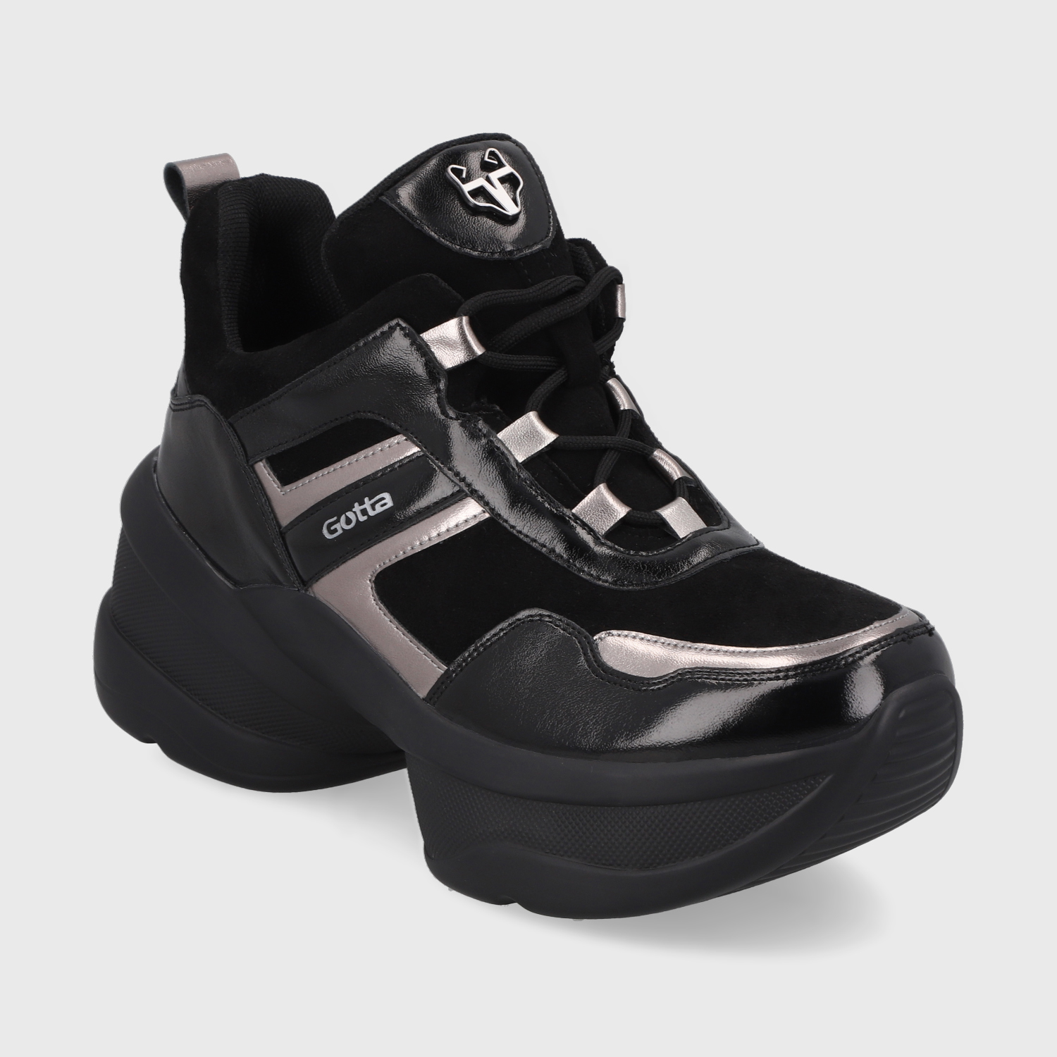 ZAPATILLA PLATAFORMA NEGRA MUJER 13162 - 2