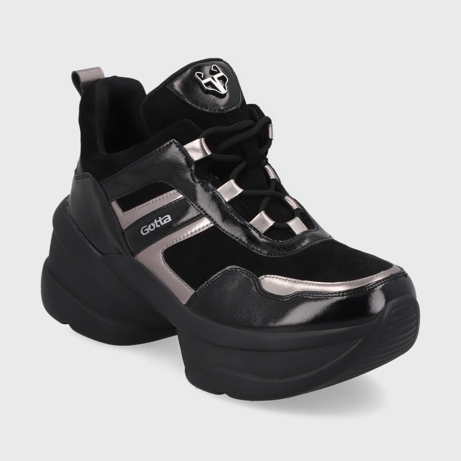 ZAPATILLA PLATAFORMA NEGRA MUJER 13162 - 2