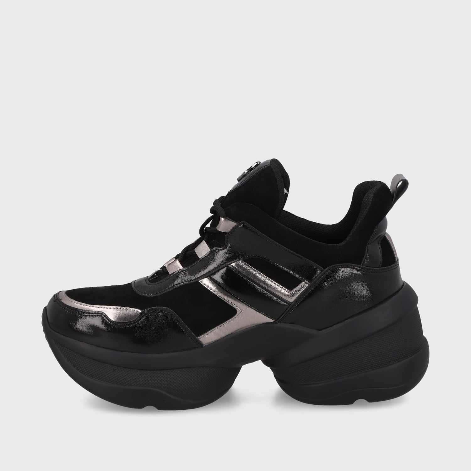 ZAPATILLA PLATAFORMA NEGRA MUJER 13162 - 4