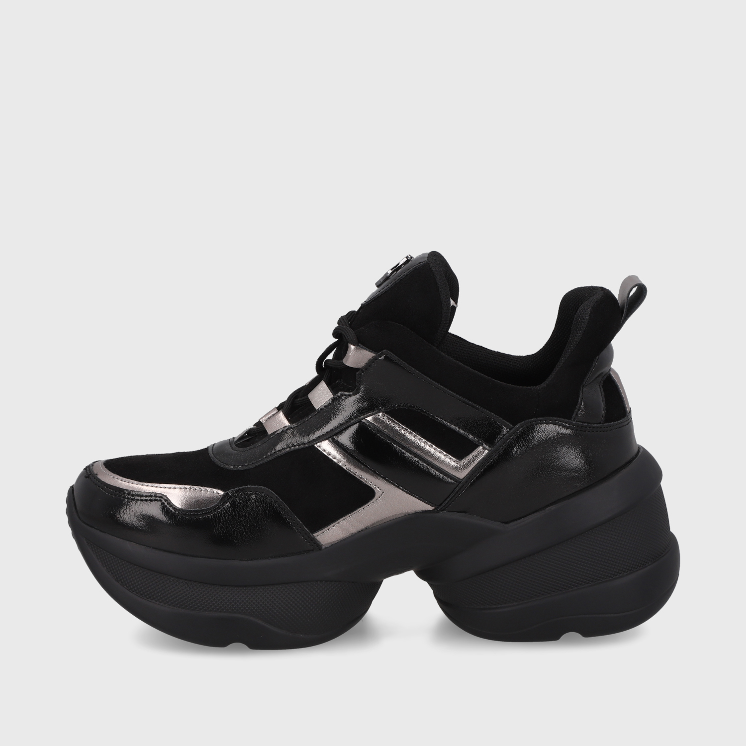 ZAPATILLA PLATAFORMA NEGRA MUJER 13162 - 4