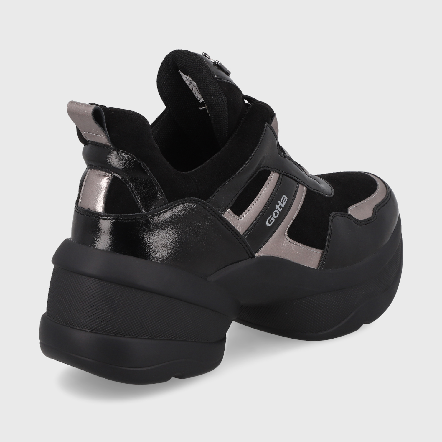 ZAPATILLA PLATAFORMA NEGRA MUJER 13162 - 5