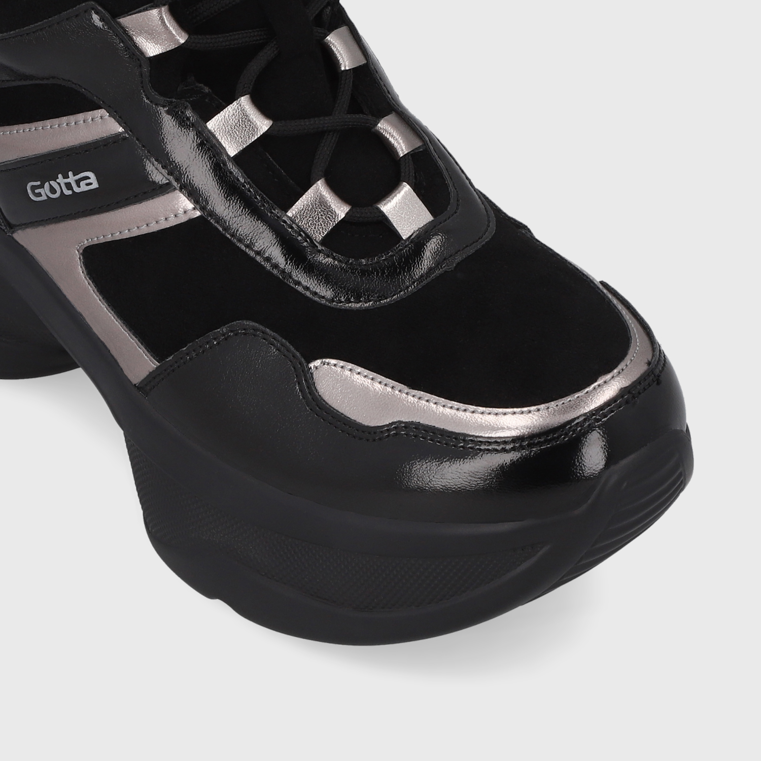 ZAPATILLA PLATAFORMA NEGRA MUJER 13162 - 6