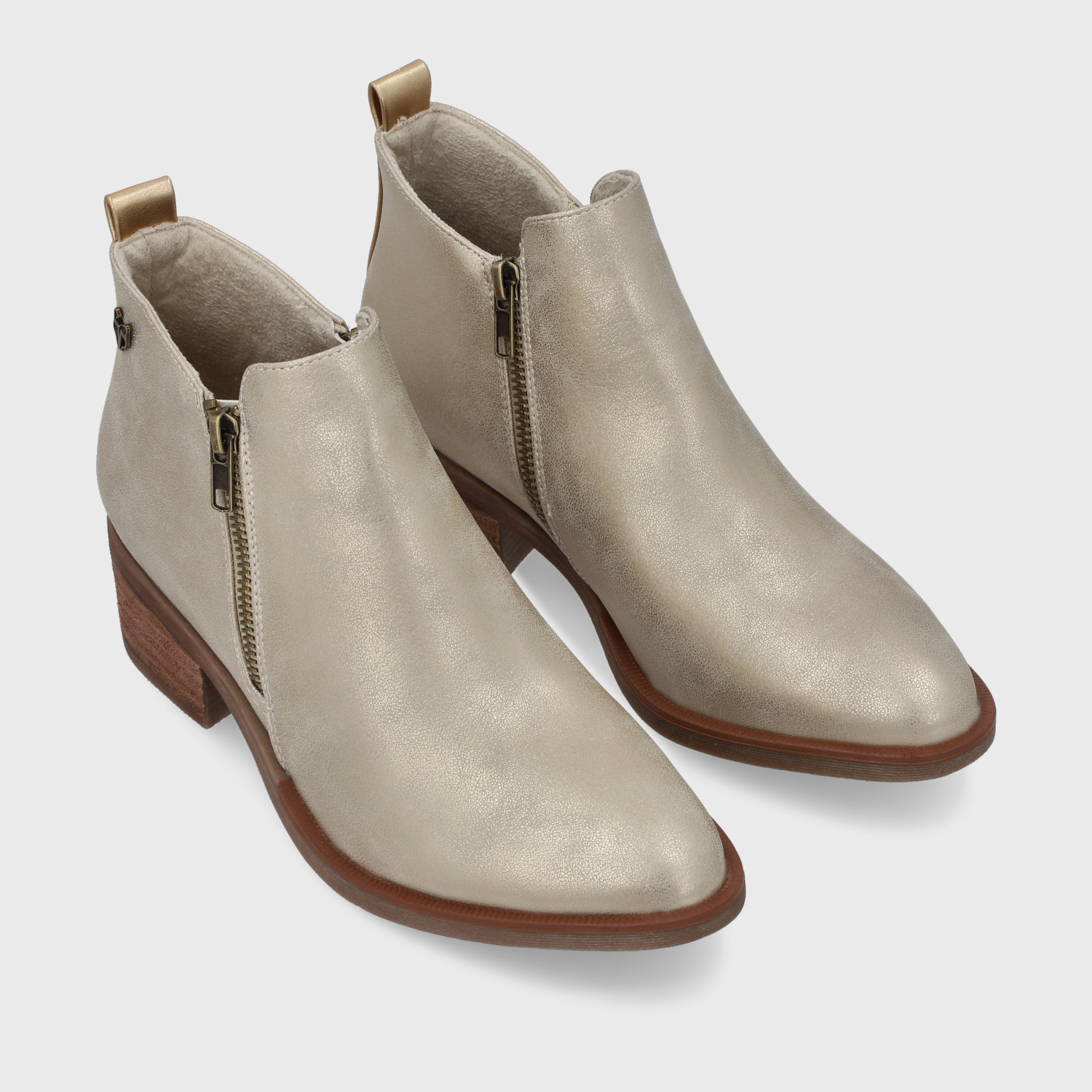 BOTINES MUJER GOTTA DORADO TACO 43101 - 3