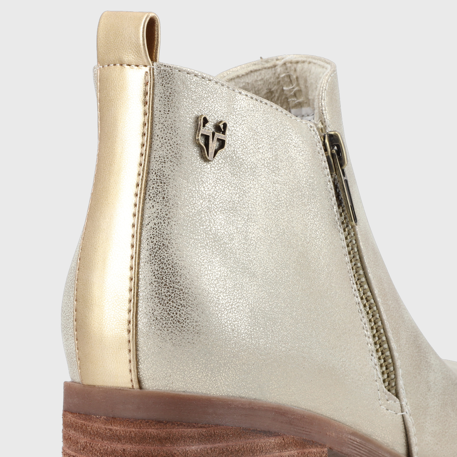 BOTINES MUJER GOTTA DORADO TACO 43101 - 6