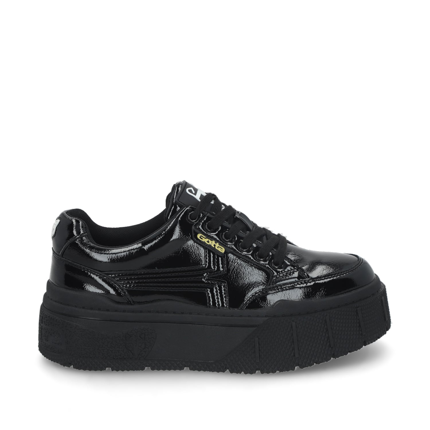 ZAPATILLA MUJER GOTTA NEGRO CHAROL 43051 - 1