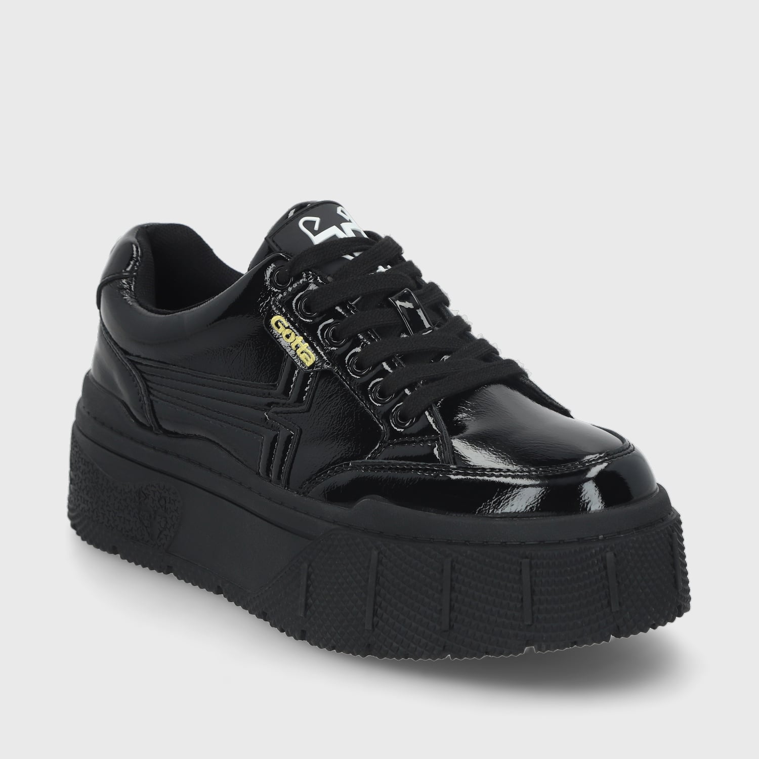 ZAPATILLA MUJER GOTTA NEGRO CHAROL 43051 - 2